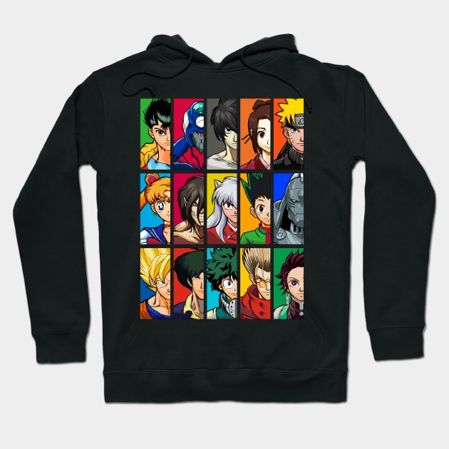 Anime vs Anime (Version 1) Hoodie by manoystee